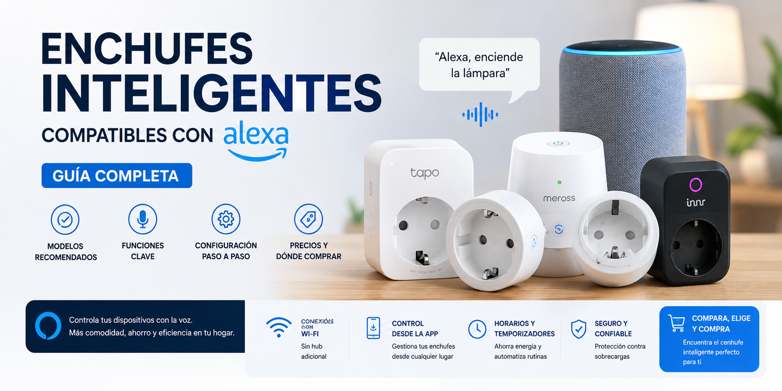 Enchufes Inteligentes Compatibles con Alexa: Guía Completa