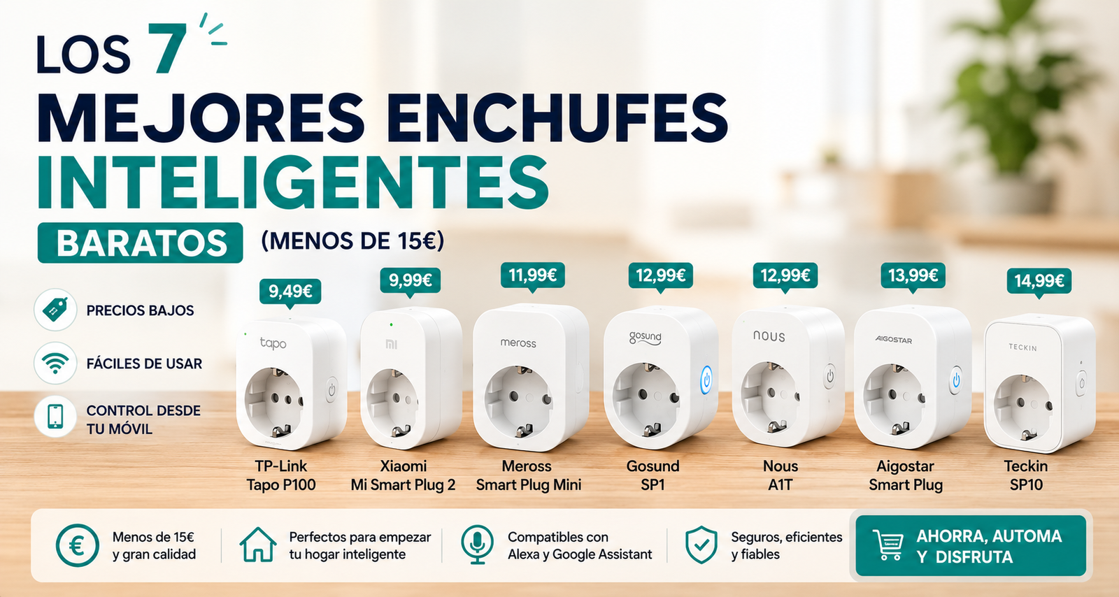 Mejores Enchufes Inteligentes de 2026: Comparativa Completa