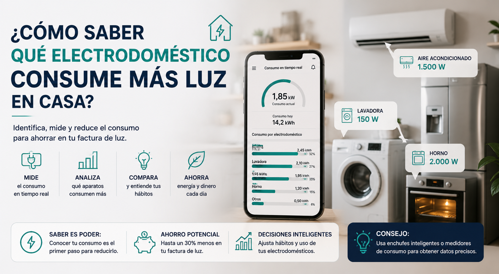 Cómo Saber Qué Electrodoméstico Consume Más Luz en Casa